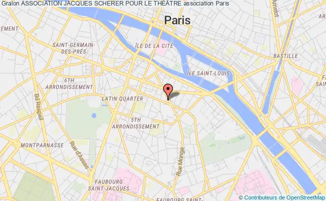 plan association Association Jacques Scherer Pour Le ThÉÂtre Paris