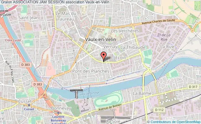 plan association Association Jam Session Vaulx-en-Velin