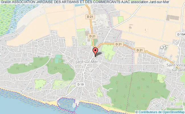 plan association Association Jardaise Des Artisans Et Des Commercants Ajac Jard-sur-Mer
