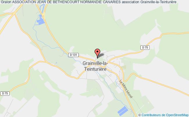 plan association Association Jean De Bethencourt Normandie Canaries Grainville-la-Teinturière