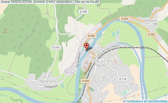 plan association Association Jeanne D'arc L'   Isle-sur-le-Doubs