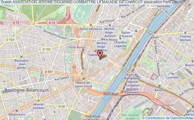 plan association Association Jerome Golmard Combattre La Maladie De Charcot Paris 16e