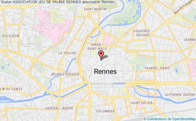 plan association Association Jeu De Paume Rennes Rennes