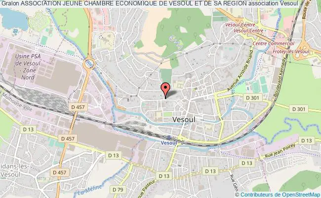 plan association Association Jeune Chambre Economique De Vesoul Et De Sa Region Vesoul