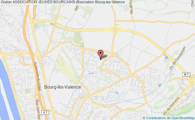 plan association Association Jeunes Bourcains Bourg-lès-Valence