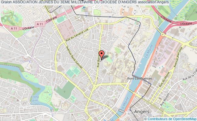 plan association Association Jeunes Du 3eme Millenaire Du Diocese D'angers Angers