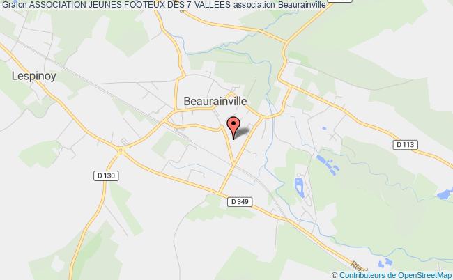 plan association Association Jeunes Footeux Des 7 Vallees Beaurainville