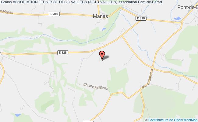 plan association Association Jeunesse Des 3 Vallees (aej 3 Vallees) Pont-de-Barret