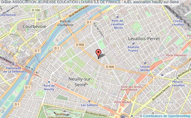 plan association Association Jeunesse Education Loisirs Ile De France - Ajel Neuilly-sur-Seine