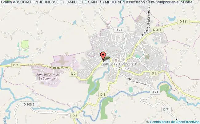plan association Association Jeunesse Et Famille De Saint Symphorien Saint-Symphorien-sur-Coise