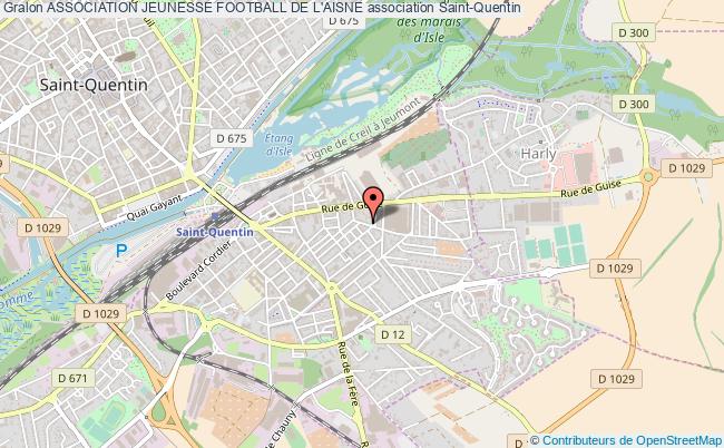 plan association Association Jeunesse Football De L'aisne Saint-Quentin