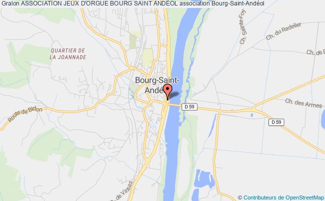 plan association Association Jeux D'orgue Bourg Saint AndÉol Bourg-Saint-Andéol