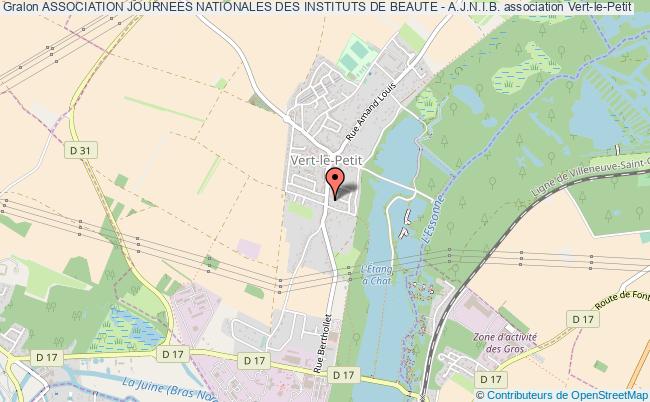 plan association Association Journees Nationales Des Instituts De Beaute - A.j.n.i.b. Vert-le-Petit