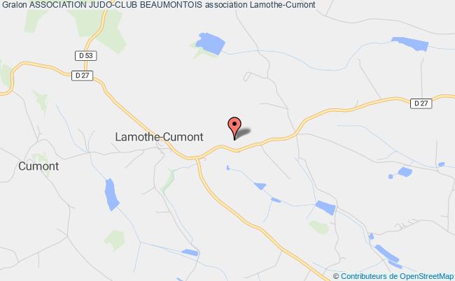plan association Association Judo-club Beaumontois Lamothe-Cumont