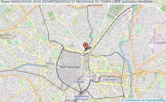 plan association Association Juive Departementale Et Regionale Du Temps Libre Montpellier