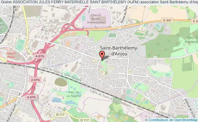 plan association Association Jules Ferry Maternelle Saint BarthÉlemy (ajfm) Saint-Barthélemy-d'Anjou