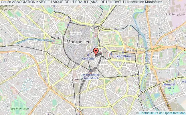 plan association Association Kabyle LaÏque De L'herault (akal De L'herault) Montpellier