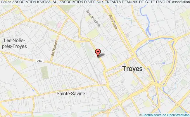 plan association Association KaÏsmalau, Association D'aide Aux Enfants Demunis De Cote D'ivoire Troyes