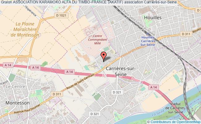 plan association Association Karamoko Alfa Du Timbo-france (akatif) Carrières-sur-Seine