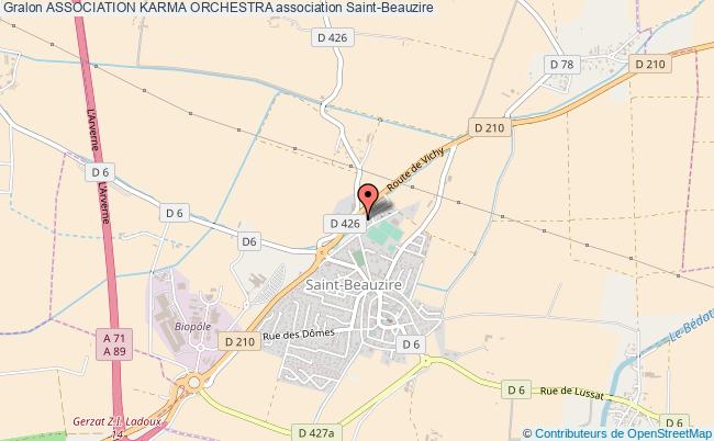 plan association Association Karma Orchestra Saint-Beauzire