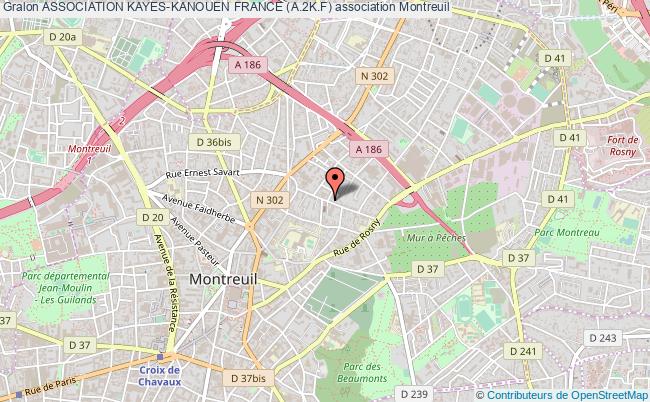 plan association Association Kayes-kanouen France (a.2k.f) Montreuil