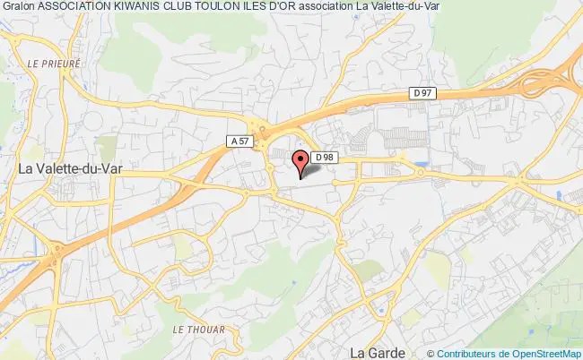 plan association Association Kiwanis Club Toulon Iles D'or La    Valette-du-Var