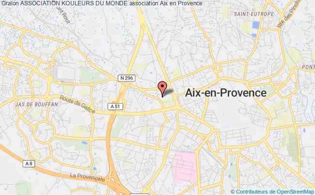 plan association Association Kouleurs Du Monde Aix-en-Provence