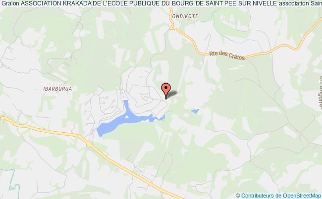plan association Association Krakada De L'ecole Publique Du Bourg De Saint Pee Sur Nivelle Saint-Pée-sur-Nivelle