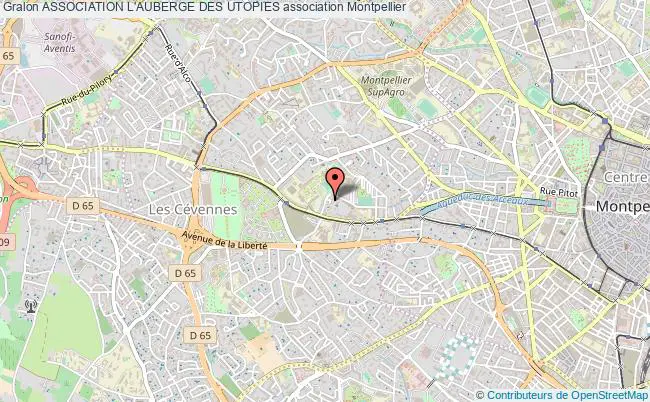 plan association Association L'auberge Des Utopies Montpellier