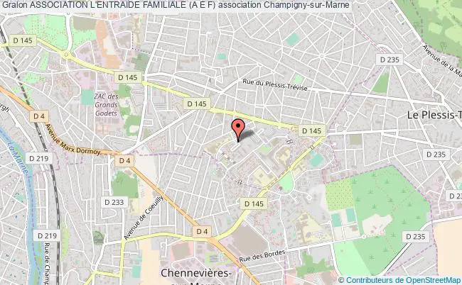 plan association Association L'entraide Familiale (a E F) Champigny-sur-Marne