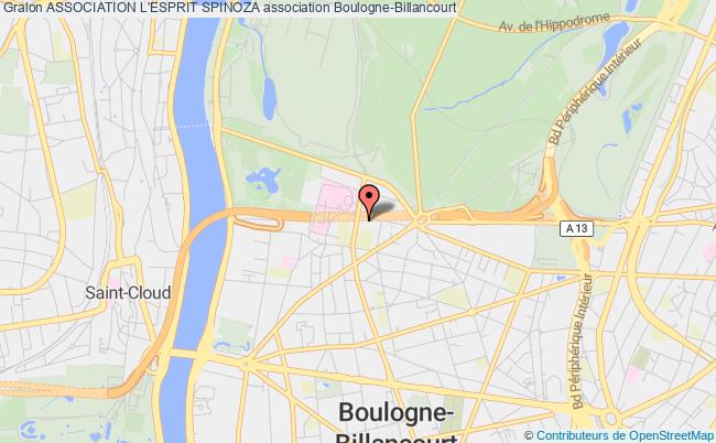 plan association Association L'esprit Spinoza Boulogne-Billancourt