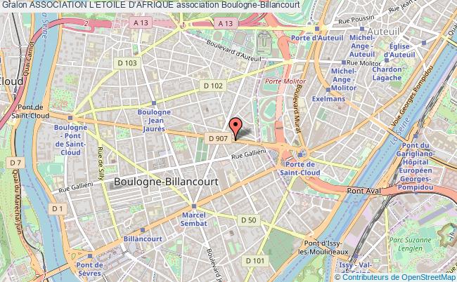 plan association Association L'etoile D'afrique Boulogne-Billancourt