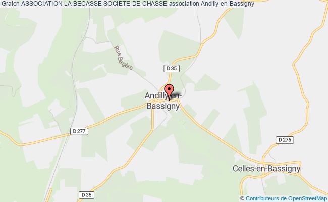 plan association Association La Becasse Societe De Chasse Andilly-en-Bassigny