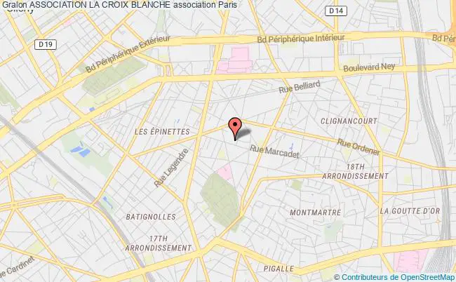 plan association Association La Croix Blanche Paris