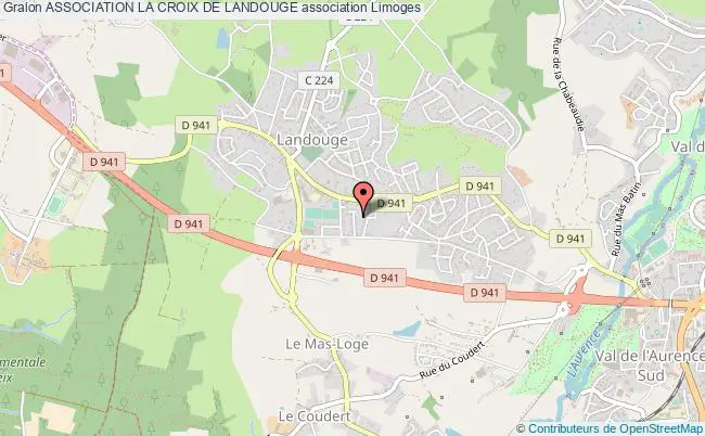 plan association Association La Croix De Landouge Limoges