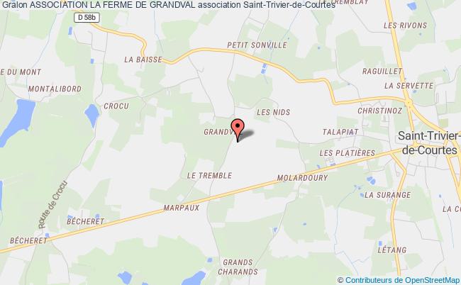 plan association Association La Ferme De Grandval Saint-Trivier-de-Courtes
