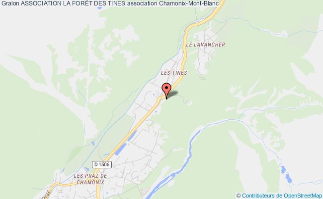 plan association Association La ForÊt Des Tines Chamonix-Mont-Blanc