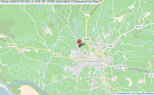 plan association Association La Joie De Vivre Châteauneuf-du-Pape