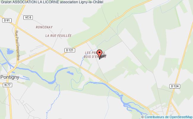 plan association Association La Licorne Ligny-le-Châtel