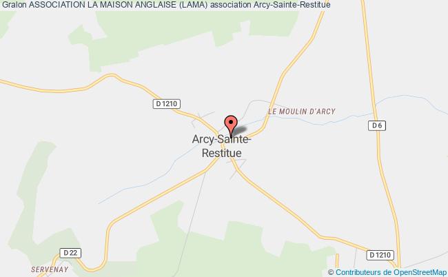 plan association Association La Maison Anglaise (lama) Arcy-Sainte-Restitue