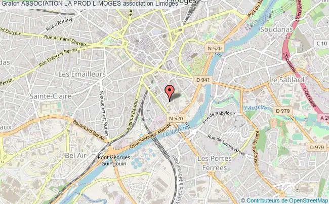 plan association Association La Prod Limoges Limoges