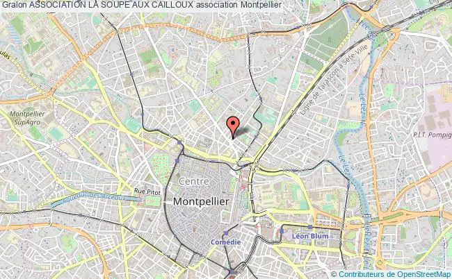 plan association Association La Soupe Aux Cailloux Montpellier