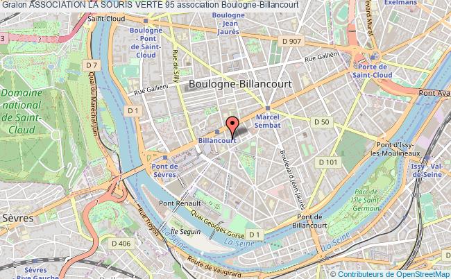 plan association Association La Souris Verte 95 Boulogne-Billancourt