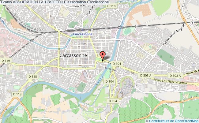 plan association Association La Tiss'etoile Carcassonne