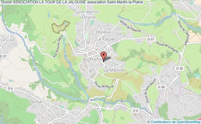 plan association Association La Tour De La Jalousie Saint-Martin-la-Plaine