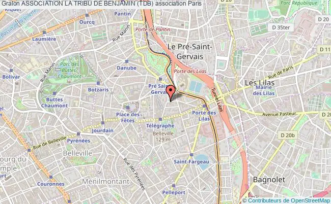 plan association Association La Tribu De Benjamin (tdb) Paris