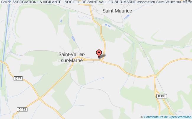 plan association Association La Vigilante - Societe De Saint-vallier-sur-marne Saint-Vallier-sur-Marne