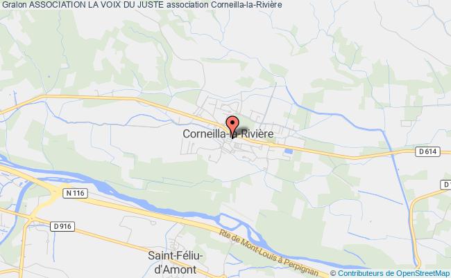 plan association Association La Voix Du Juste Corneilla-la-Rivière