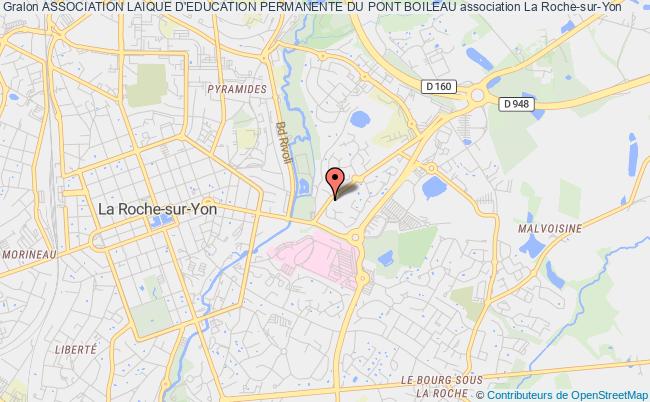 plan association Association Laique D'education Permanente Du Pont Boileau La    Roche-sur-Yon
