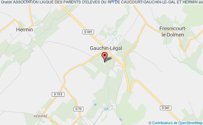 plan association Association Laique Des Parents D'eleves Du Rpi De Caucourt/gauchin-le-gal Et Hermin Gauchin-Légal
